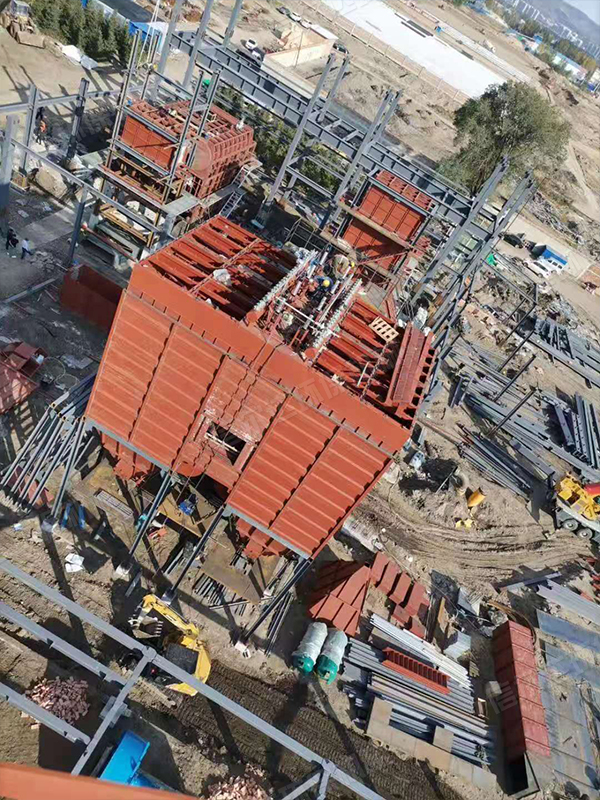 流化床锅炉除尘现场